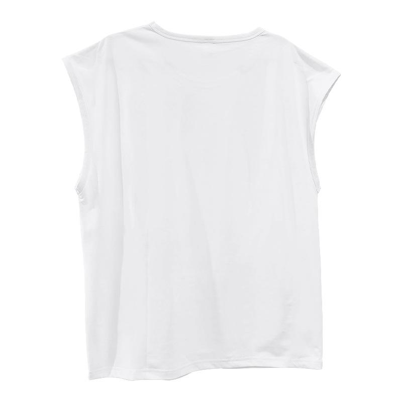 New Summer Vest Men Loose Casual Solid Color Thin T-shirt Men