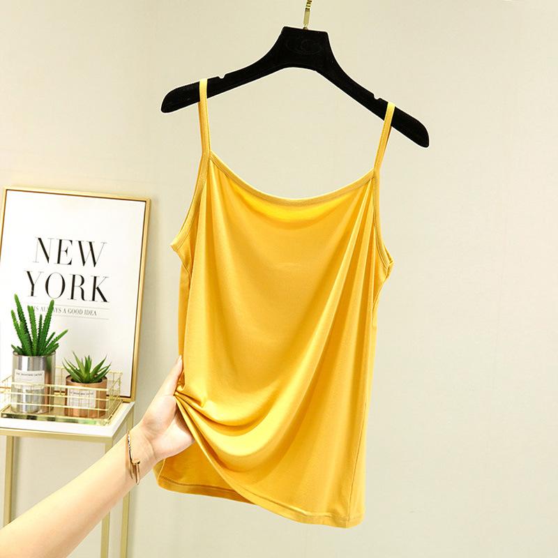 Modal sling vest women's summer thin inner sleeveless base large size loose fat mm outer wear thin top