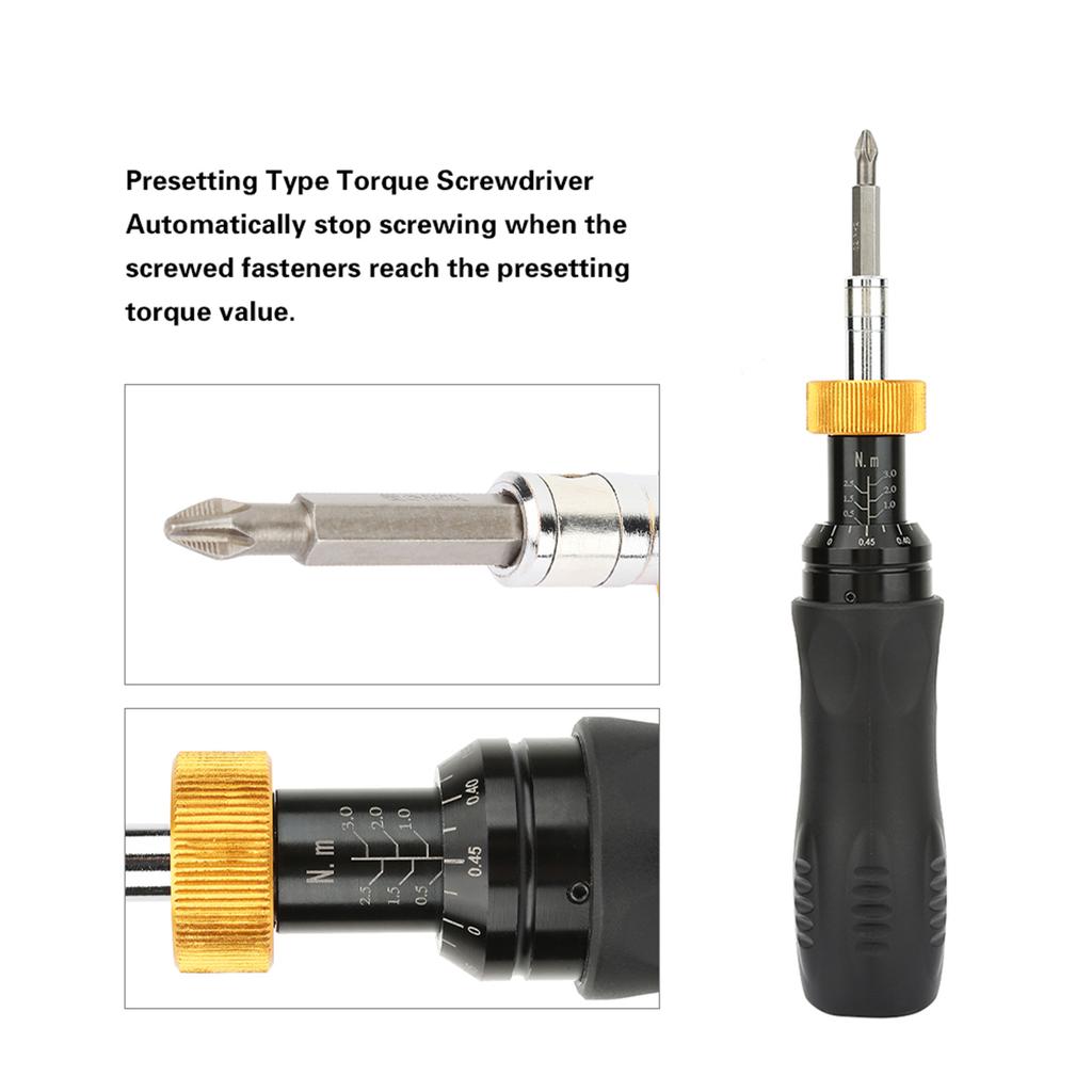 Presetting Type     Screwdriver 0.5-3Nm Hex Socket  -3