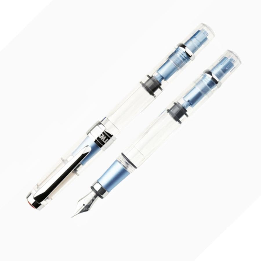 TWSBI Diamond 580AL Iceberg Fountain Pen, Light Blue, Fine Nib, TW100777