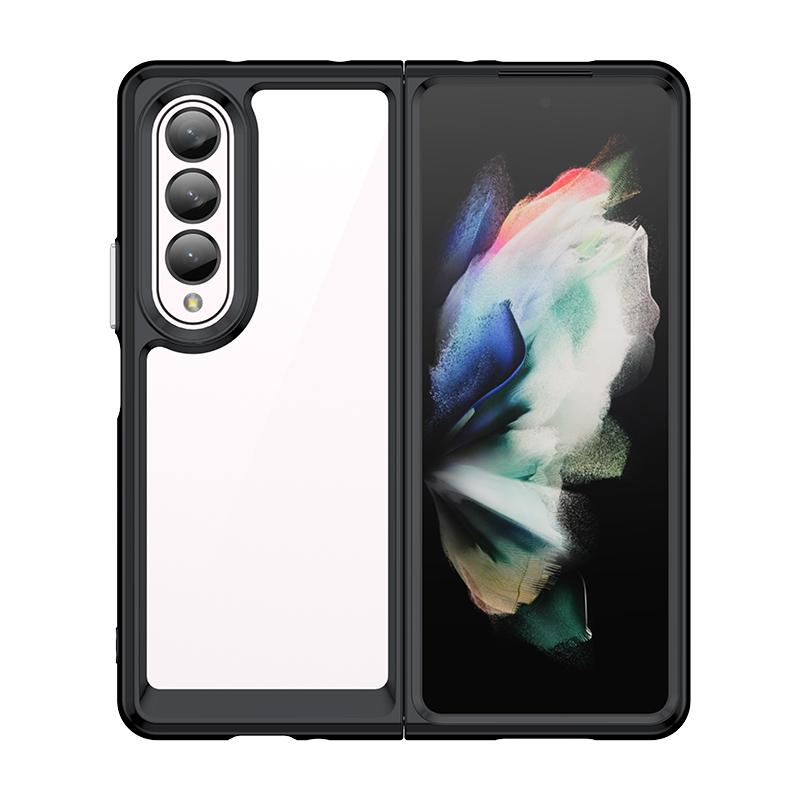 For Samsung Z Fold 4 Case Cover Samsung Galaxy Z Fold 4 5G Capas New Back Transparent Colour Clear Fundas Samsung Z Fold4 Fold 4
