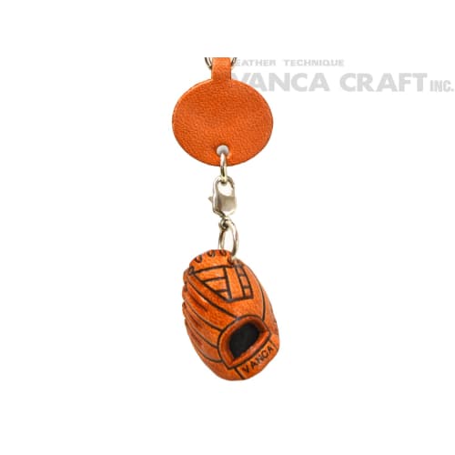 Genuine Leather Baseball Glove Keychain by VANCA CRAFT (Handmade by Artisans in Japan)