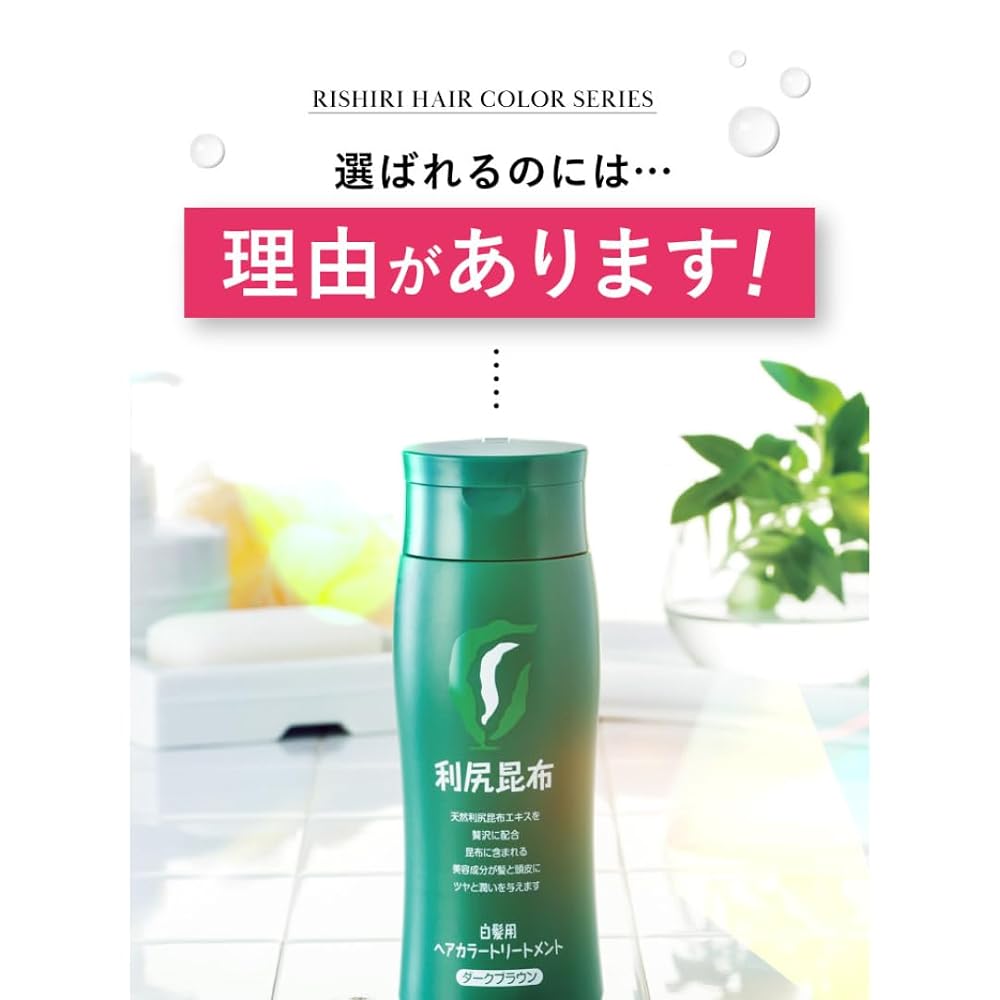 Sastty Rishiri Hair Color Care for Gray Hair 200g (Black)