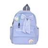 Bow schoolbag Female primary school students Large capacity 3rd to 6th grade high school lightweight weight weight reduction Cute simple backpack