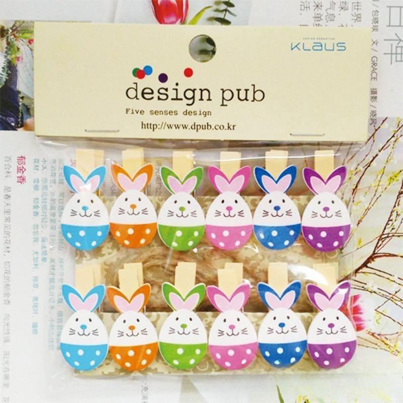 10 Stück Cartoon Einhorn Baby Hängefotos Kindergarten Dekoration Blumenladen Karten Kleine Holzklemmen