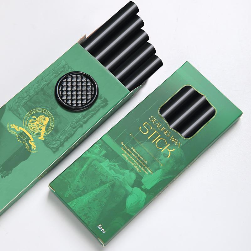 5PCS/Pack Boxed Wax Seal Sticks, Fire Paint Wax Stick Multi-color for You To Choose, Can Be Used with Glue Gun