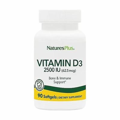 Vitamin D3, 2500 IU, 90 Softgels