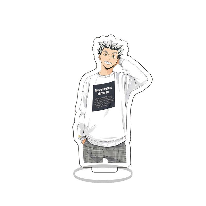 Volleyball Youth 8Cm Acrylic Standing Card, Hinata Xiangyang, Yingshan Feixiong Animation Peripheral Desktop Ornament 8cm*5PCS