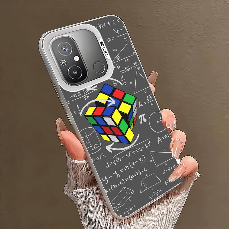 Rubik Cube Formula Spoofs Math Soft Phone Case for Xiaomi Redmi 15C 15 14C 13C 12C Poco X5 X6 X7 Pro X3 F8 F7 Ultra M8 13 12 Cov