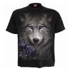Spiral Direct Unisex Adult Wolf Roses T-Shirt