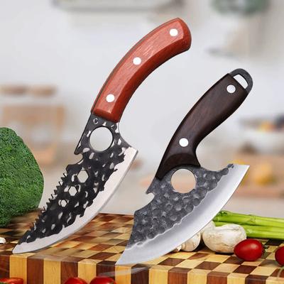 Scharfes Ausbeinmesser für Metzger Haushalt Edelstahl Küchenmesser Set Fleischerbeil Gemüsemesser Handgeschmiedetes Multifunktionsmesser