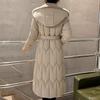 Plus Size L-7XL Fashion Winter Jackets Woman Long Parkas Hooded Loose Thick Warm Overcoat Casual Women's Coats With Belt
