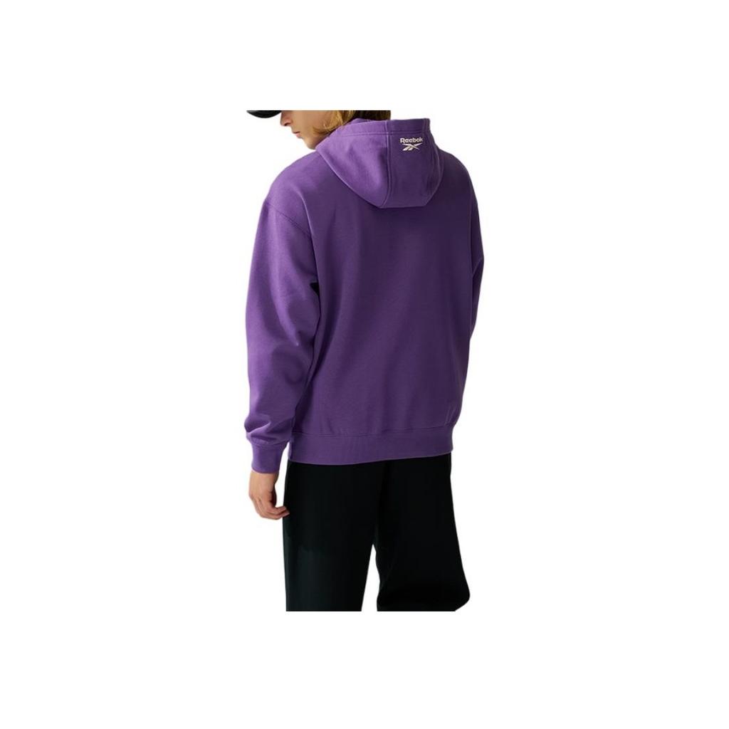 Reebok Fashionable Casual Comfortable Hoodie Unisex Hoodies Deep-Purple 24FRM301UGP4