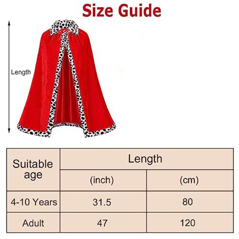 Halloween Cape Children Adult King Cape Party Performance Christmas Cape Red Cape Cape Film and Television