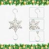 10 Pieces Christmas Ornament Hooks Christmas Tree Hangers Reusable Heavy Duty Xmas Hooks for Office Wedding Xmas Festival