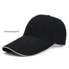 2018 European & American Style Solid Color Duckbill Baseball Cap for Men & Women - Autumn/Winter Extended Brim