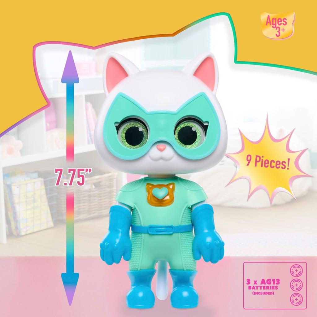 Just Play Disney Junior Super Kitty Transformation Bitsy Ages 3 and Up Cat-tastic