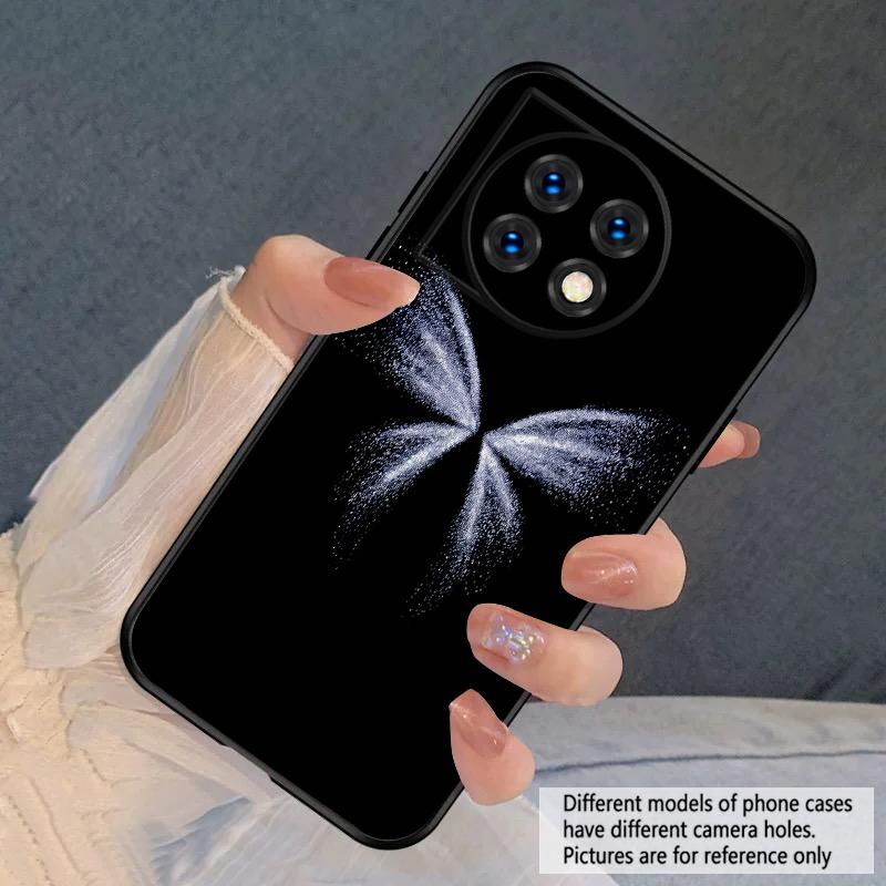 Weißer Schmetterling Für Oneplus 8T 9 9R 10 Pro 11 12 13 13R 5G ACE 5 Nord2 4 CE 3 4 Lite N20 SE N200 Silikon Weiche Handyhülle