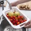Expandable Kitchen Sink Strainer Drain Vegetable Fruit Drainer Basket Space Saving Washing Shelf Strain Rack Kitchen Organizer