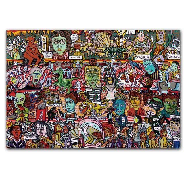 

Современная уличная цветная настенная живопись граффити Banksy fashion ПЛАКАТ КАРТИНА НА ХОЛСТЕ гостиная коридор украшение дома фреска без рамки 21*30cm No Frame