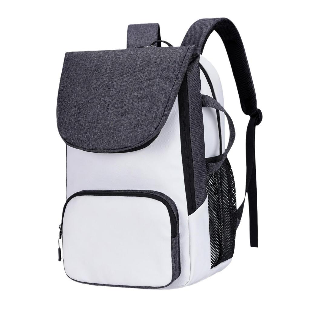 Multi-Functional Tennis & Badminton Bag with Shoe Compartment and Dry/Wet Separation, Custom Logo Option.