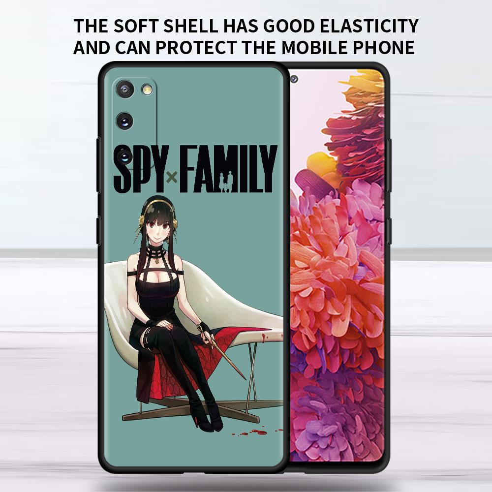 Soft Case For Samsung Galaxy Note 20 Ultra 10 Plus Lite A50 A70 A20 A40 A20e 9 8 A60 A10e Funda Phone Cover SPY×FAMILY Anime Sac