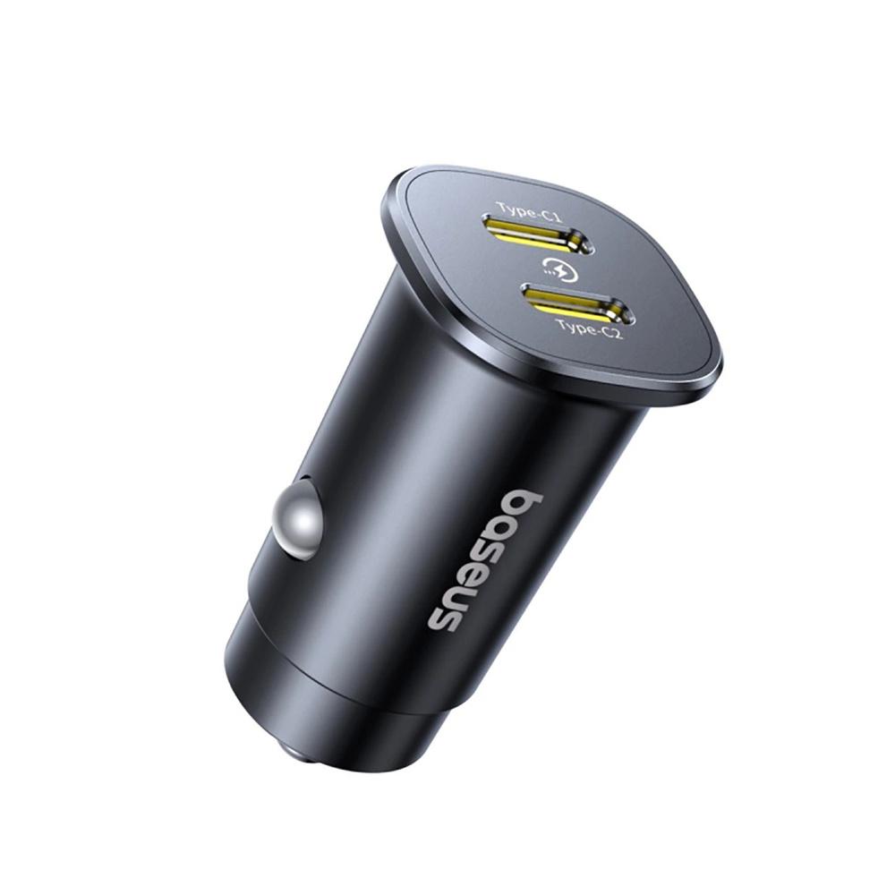 Ładowarka samochodowa Baseus GoTrip 2 x USB-C 30W - czarna