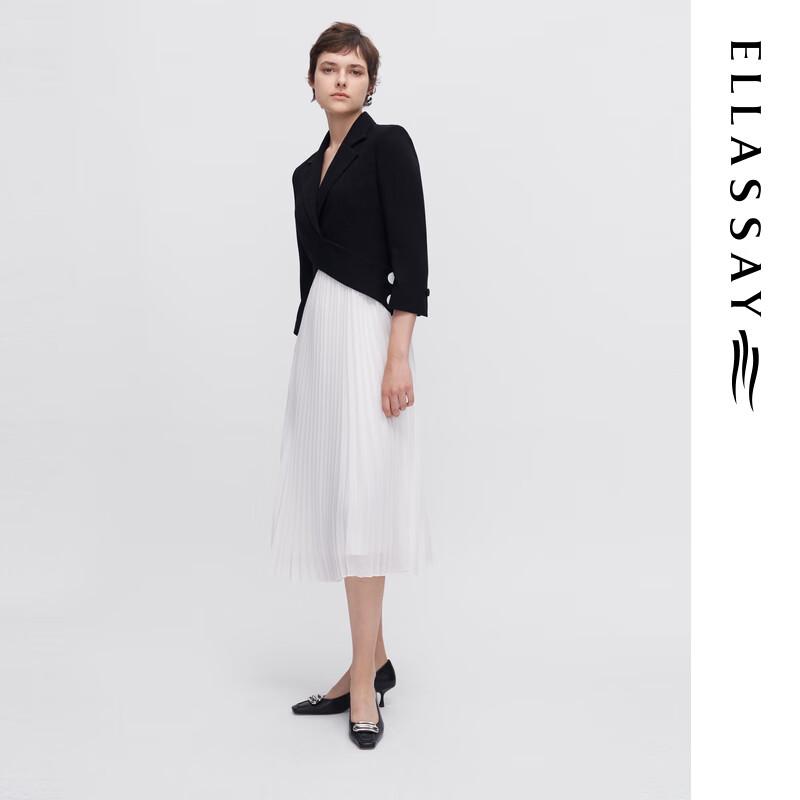 ELLASSAY Women's Color Block Midi Suit Dress