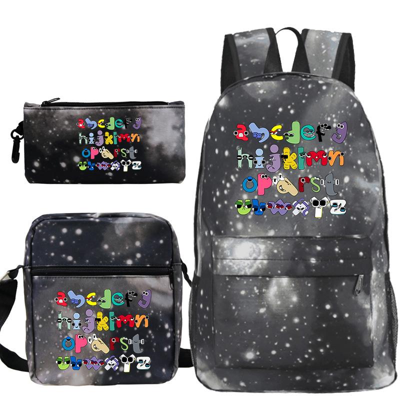 Game Alphabet Lore Alphabet Legend School Bag Backpack Shoulder Bag Pencil Case