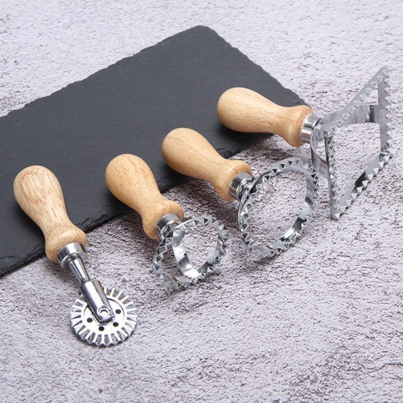 Silberne Zinklegierung Knödelformer Nudelwerkzeuge zum Backen 3 Stück