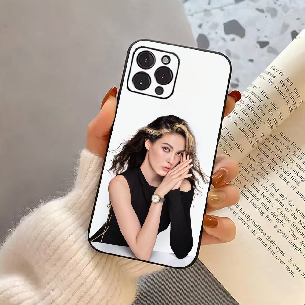 COOL Girl E-Eileen G-Gu-EG Phone Case For iPhone 17,16,15,14,13,12,11 Plus,Pro Max,XS,Soft Silicone Black Cover