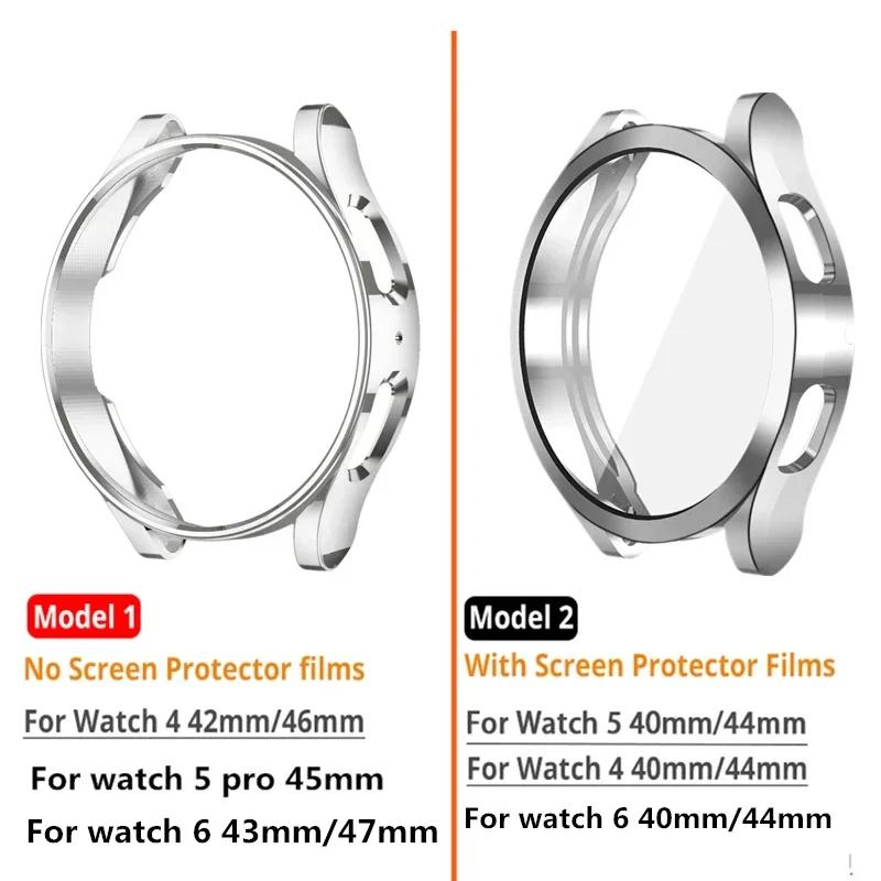 Band+Case for Samsung Galaxy Watch 6 5 4 44mm 40mm Classic 46mm 42mm Stainless Steel Bracelet Galaxy Watch 3 5 Pro 41 45mm Strap