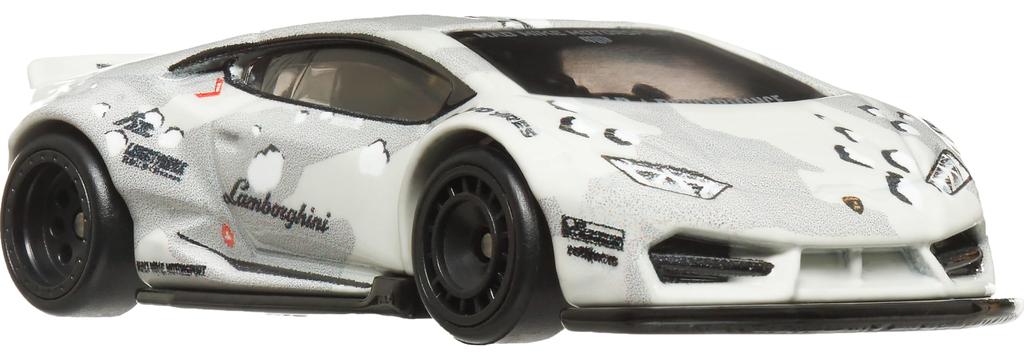 Hot Wheels Car Culture Slide Street Liberty Works Lamborghini Huracan Vehicle Toy Mini Car Ages 3 and Up White HKC84