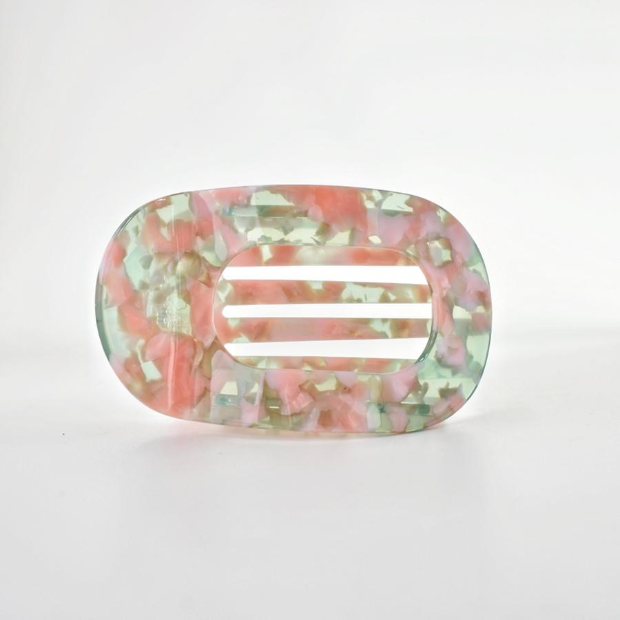 1 piece set for ladies multicolor acetic acid plate hollow oval flat hair claw suitable for thick hair long hair using various s