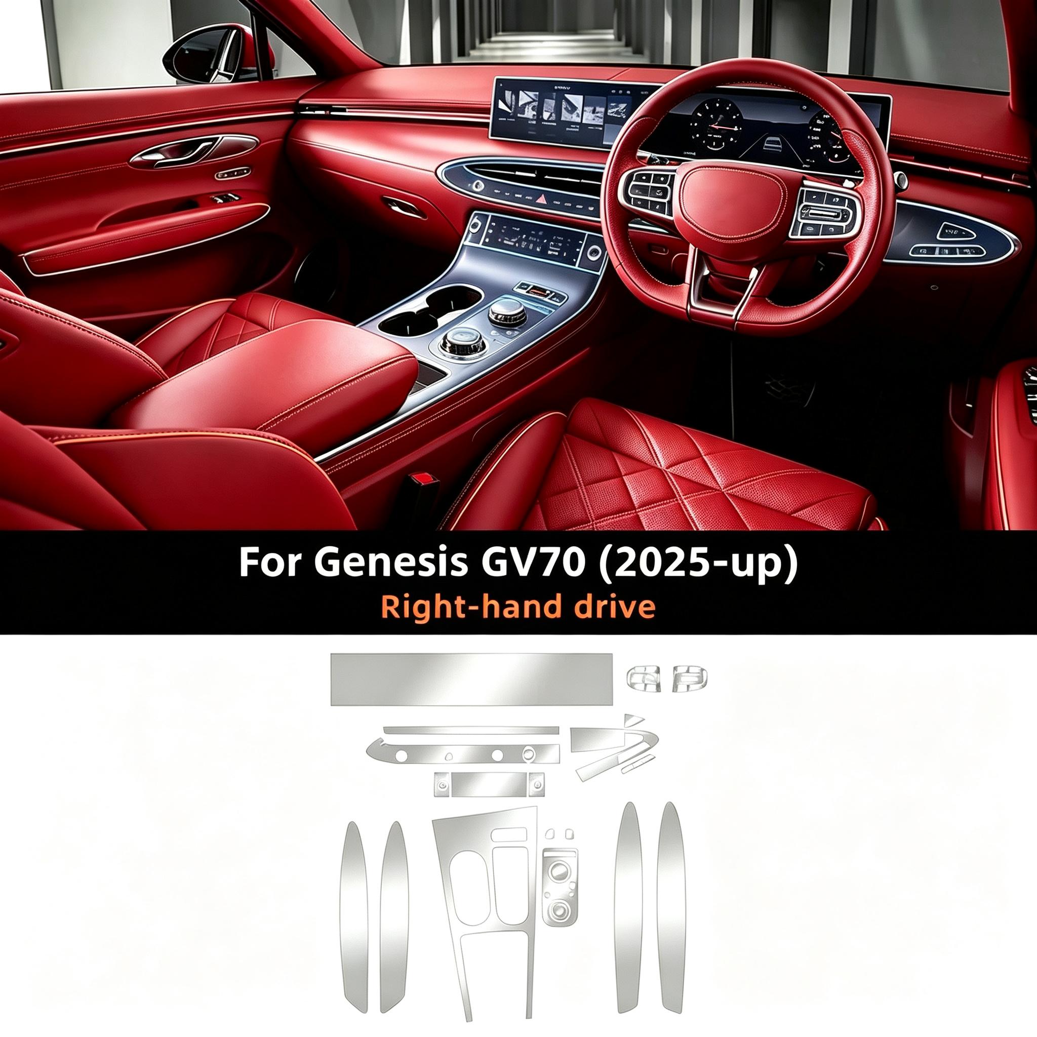 For Genesis GV70 2025-2026 Interior TPU