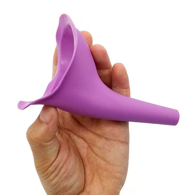 Reusable Female Urinal Silicone Women Pee Funnel Women To Pee Standing Up for Camping Outdoor Travel