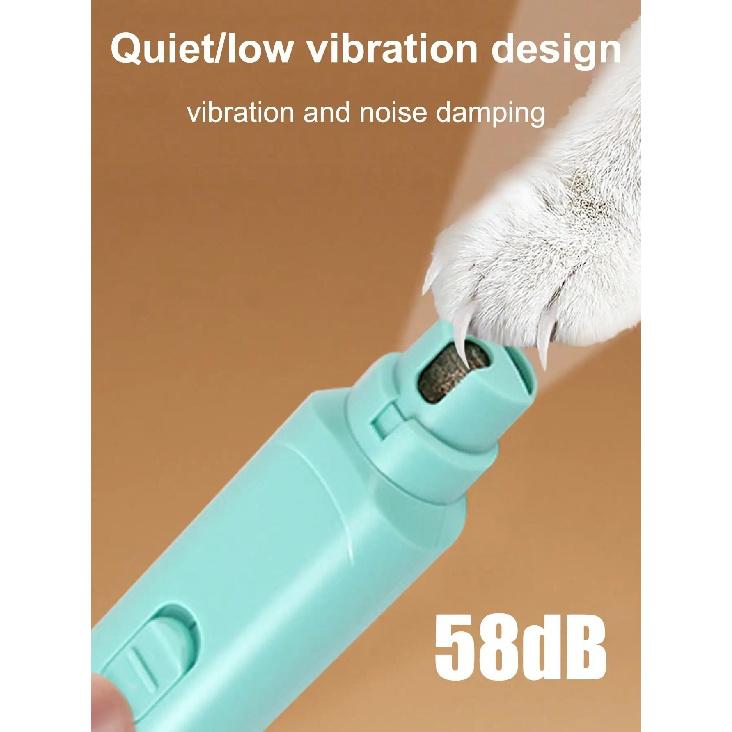 New Automatic Pet Nail Grinder Electric Paw Trimmer, High Power Small Dog Cat Nail Clipper, Humanized Design, Easy To Operate, Portable, Elegant