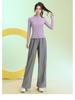 Damen Slim-Fit Atmungsaktiver Badmintonanzug - Herbst/Winter Schnelltrocknendes Sportbekleidungsset mit Reißverschluss und langen Ärmeln