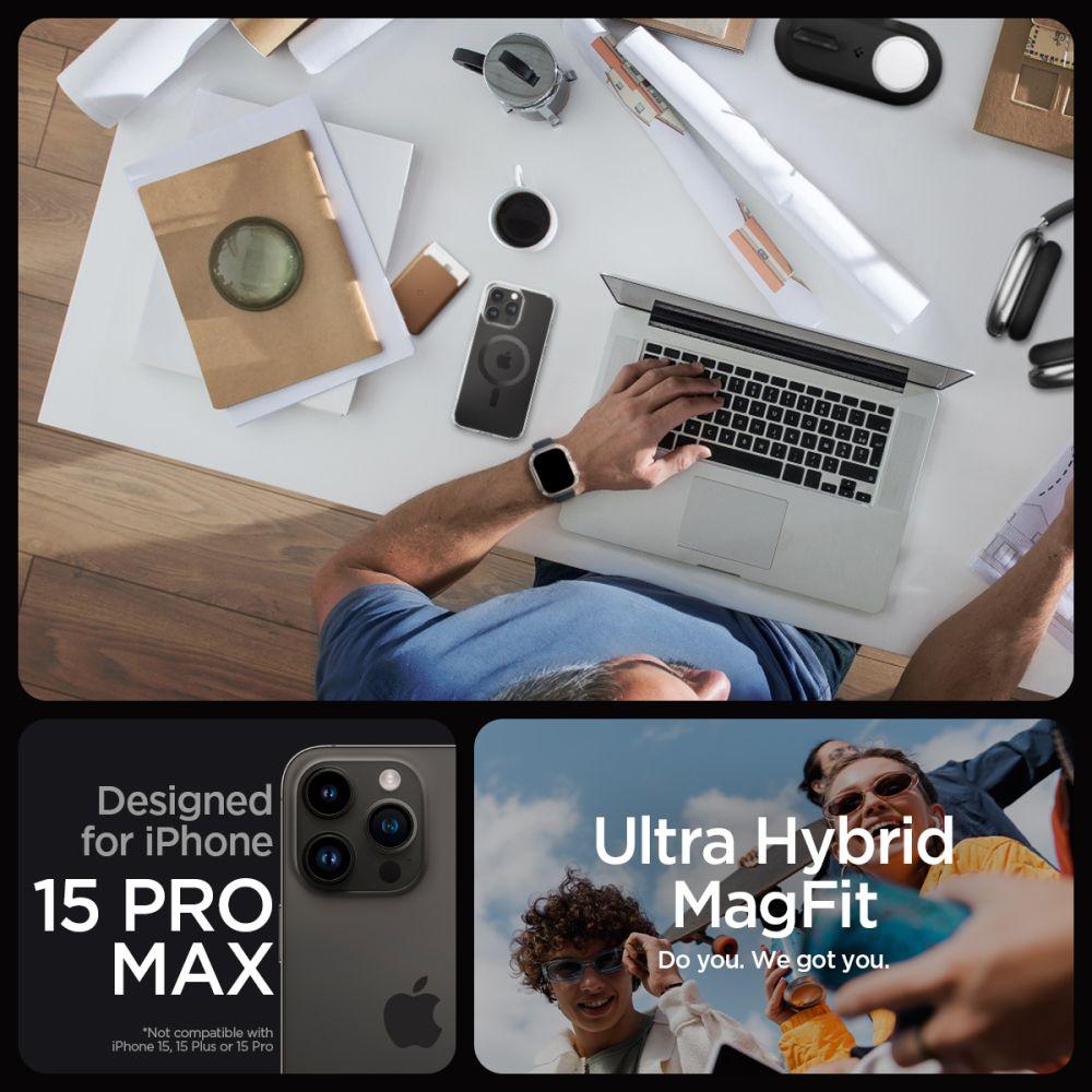Spigen Ultra Hybrid Mag Magsafe Iphone 15 Pro Max Carbon Fiber