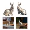 Bunny Figurines Ornaments Table decor Sculptures Home Decor Sculptures Rabbit Statue for Yard Nightstands Patio Desk
