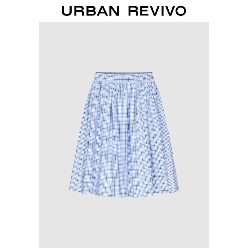 

UR 2025 Autumn Women s Casual Plaid A-Line Skirt S (XS-S)