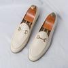 Lazy Shoes Large Size Doudou Shoes Men's New Men's Shoes Loafers Men's Casual White Small Leather Shoes Men