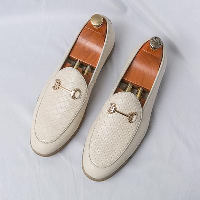 Bequeme Schuhe große Größe Doudou Schuhe Herren neue Herrenschuhe Slipper Herren Freizeitschuhe weiß kleine Lederschuhe Herren