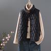 New 2023 Autumn/Winter Women's Retro Buttoned Thin Warm Cotton Vest