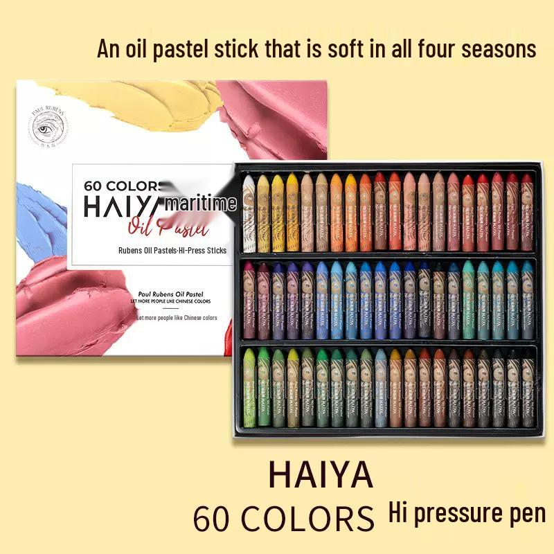 Rubens Hi-Press Super Zacht Oliepastel Set: Intense Kleur, Vlekkeloos - Verkrijgbaar in 24, 48, 72 Kleuren