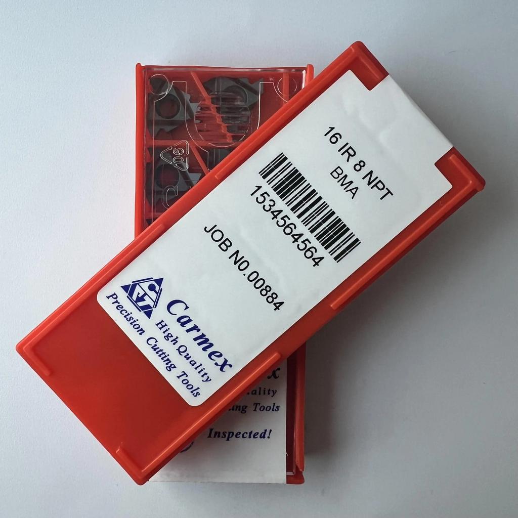 Original / 16IR8NPT BMA / Industrial indexable Carbide Inserts 10 Pcs