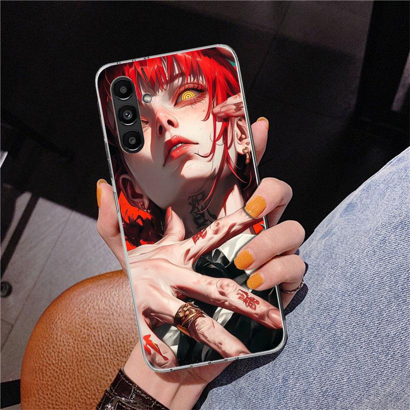 C-Chainsaw Mans Makima Phone Case For Samsung Galaxy A17 A16 A15 A14 A13 A57 A56 A55 A54 A53 A37 A36 A35 A34 A33 A26 A25 A24 A23