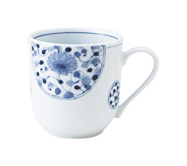 

Большая Восточно-Азиатская керамика Кружка Hana Imari UK [11,5×8,5×8,5 см 325 куб. см] Легкая столовая посуда HNIUKM