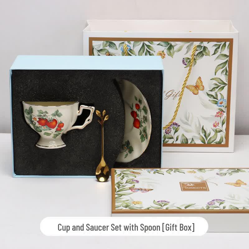 Sevenwei Oulunqi French Retro Ceramic Coffee & Tea Gift Set