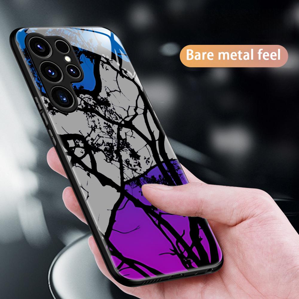 Tree design Beautiful Hot Phone Case For Samsung S26 S25 S24 S23 S22 S21 S20 Plus Ultra Glass Magnetic Case
